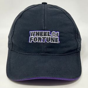 Vintage 90s Wheel of Fortune Hat Baseball Cap TV Game Show USA Snapback Black